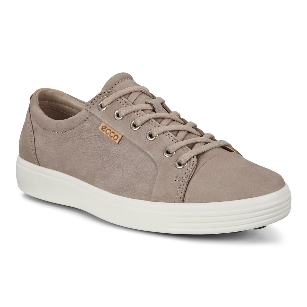 Mens Sneakers - ECCO Soft 7S - Grey - 5314LIMSR